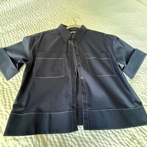 Navy blouse